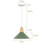Modern Wood Pendant Lights Nordic Hanging Lamps for Living Room and Bar