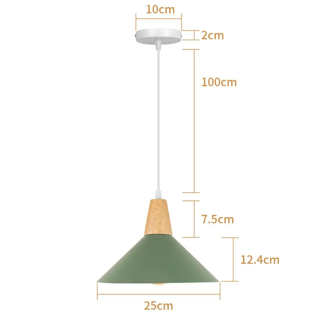 Modern Wood Pendant Lights Nordic Hanging Lamps for Living Room and Bar