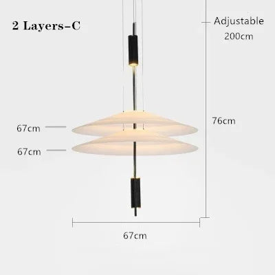 LED Acrylic Ceiling Pendant Lamp for Modern Home Decor Lighting