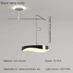 Modern Dining Table Pendant Lights, Movable Indoor Lighting for Home Decoration