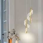 Silver LED Ceiling Pendant for Luxury Home Decor & Kitchen Lighting