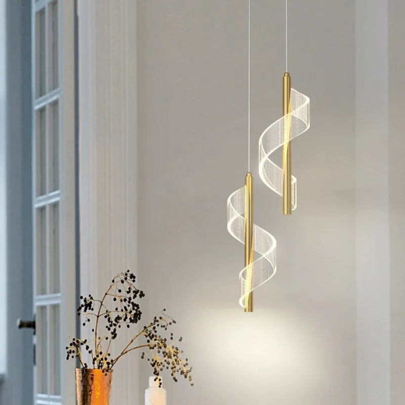 Silver LED Ceiling Pendant for Luxury Home Decor & Kitchen Lighting