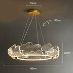 LED Lotus Leaf Ring Ceiling Chandelier by - Modern Living Room Dining Pendant Light