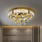 Crystal Flower LED Ceiling Light - Modern Home Decor.