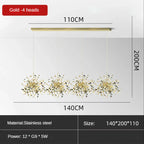 Leaf Sequin Ceiling Chandelier for Modern Living Room, Restaurant, Bar, and Shop Window