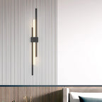 LED Grille Living Room Sofa TV Wall Lamp Strip, Minimalist Modern Bedroom Bedside Lighting