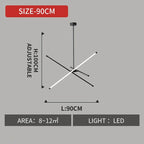 Modern Nordic Iron LED Chandelier for Living Room Bedroom - Minimalist Indoor Pendant Lighting