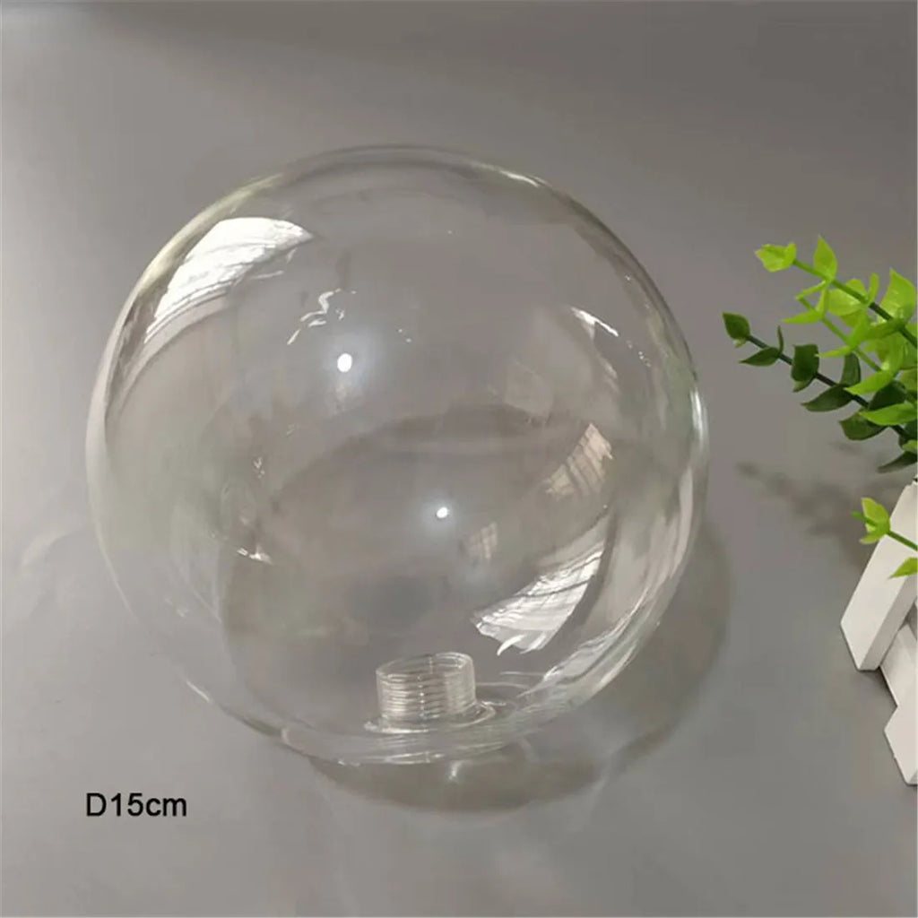 Clear Glass Pendant Lamp Shade with 2.2cm Thread for Chandeliers & Hanging Lights