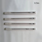 Ceiling Track Rail Connector Set: Black/White, Straight/Cross, 0.5m/1m, 2-Wire