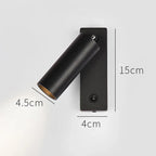 LED Wall Light: Modern Rotation Headboard Reading Lights for Bedroom, Living Room