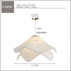 Petal Chandelier Light: Modern Fabric Ceiling Pendant for Bedroom, Living Room, Dining Room