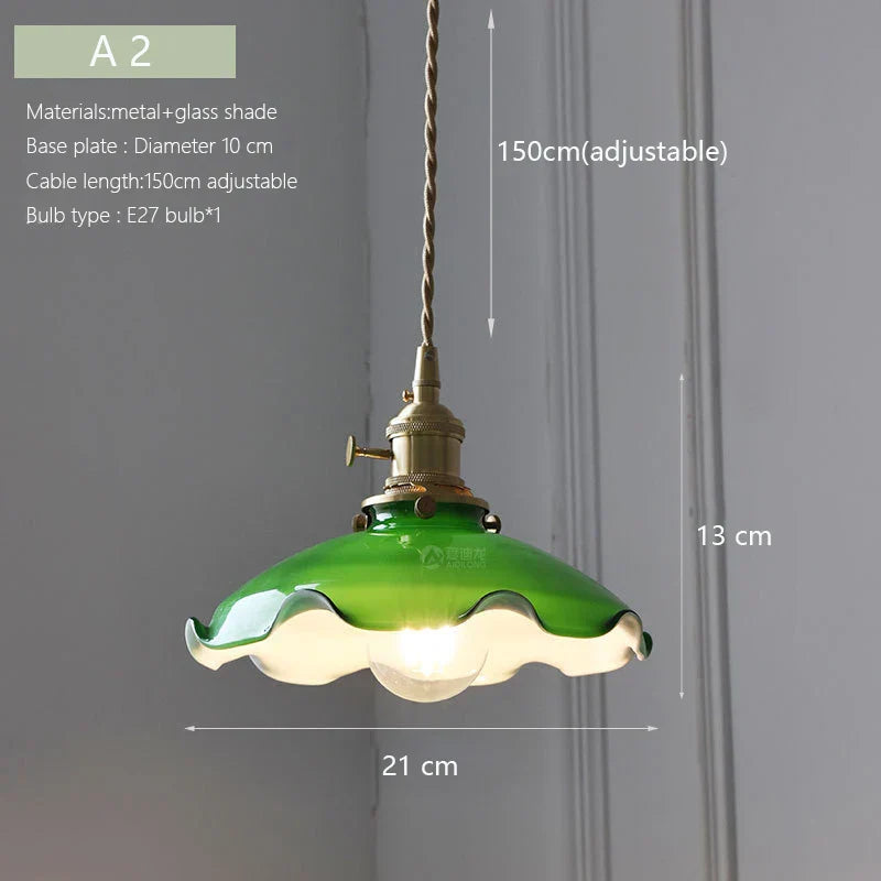 Scandinavian Brass Chandelier: Modern Luxury Glass Hanging Lamp for Dining Table & Bedside