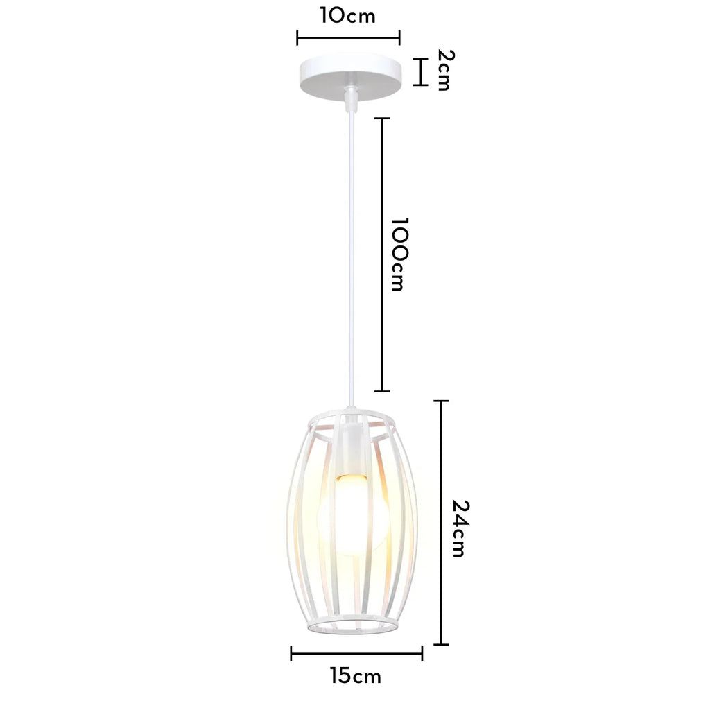 Retro Industrial Pendant Light: Modern Loft Hanging Lamp for Home Decor and Ceiling Lighting