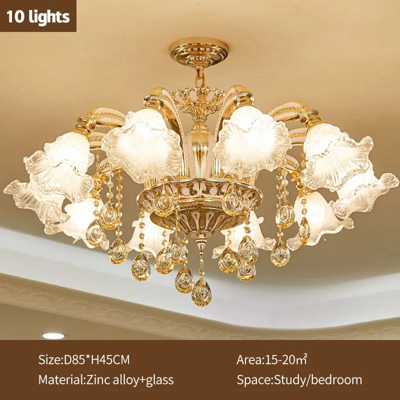 Crystal Luxury Ceiling Chandelier for Living Room, Hotel, Villa Lobby - Nordic Modern Lighting