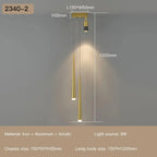 Long Strip Spotlight Pendant Lamp: Modern Chandelier for Living, Dining, Bedroom, Hall Lighting