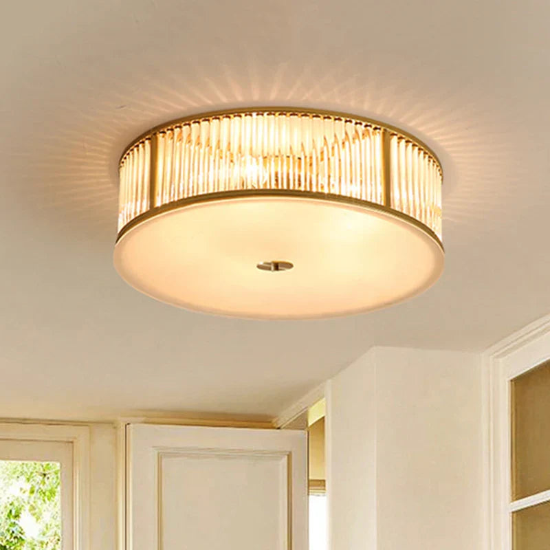 Crystal LED Ceiling Lamp for Luxury Living Room and Bedroom Lighting