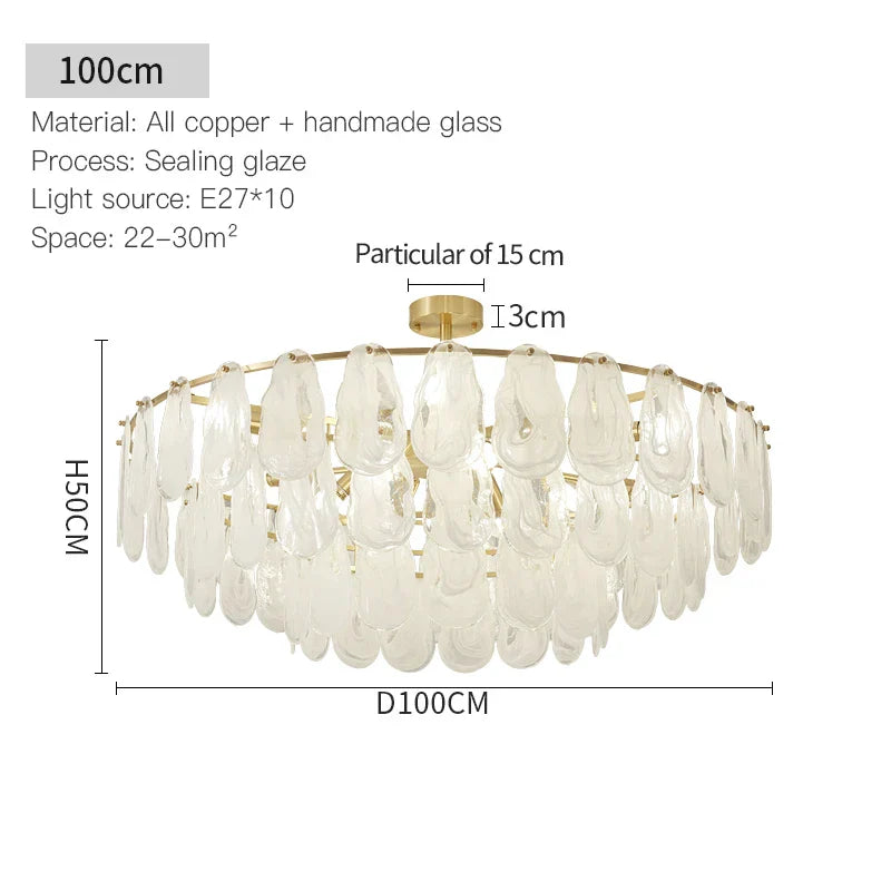 Crystal Chandelier: Modern Brass Luxury for Living Room & Bedroom