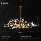 Copper Branch Pendant Chandelier for Luxury Living Room & Restaurant