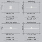 Nordic LED Mirror Light by - Modern Black/White Wall Sconce for Bathroom Mirror