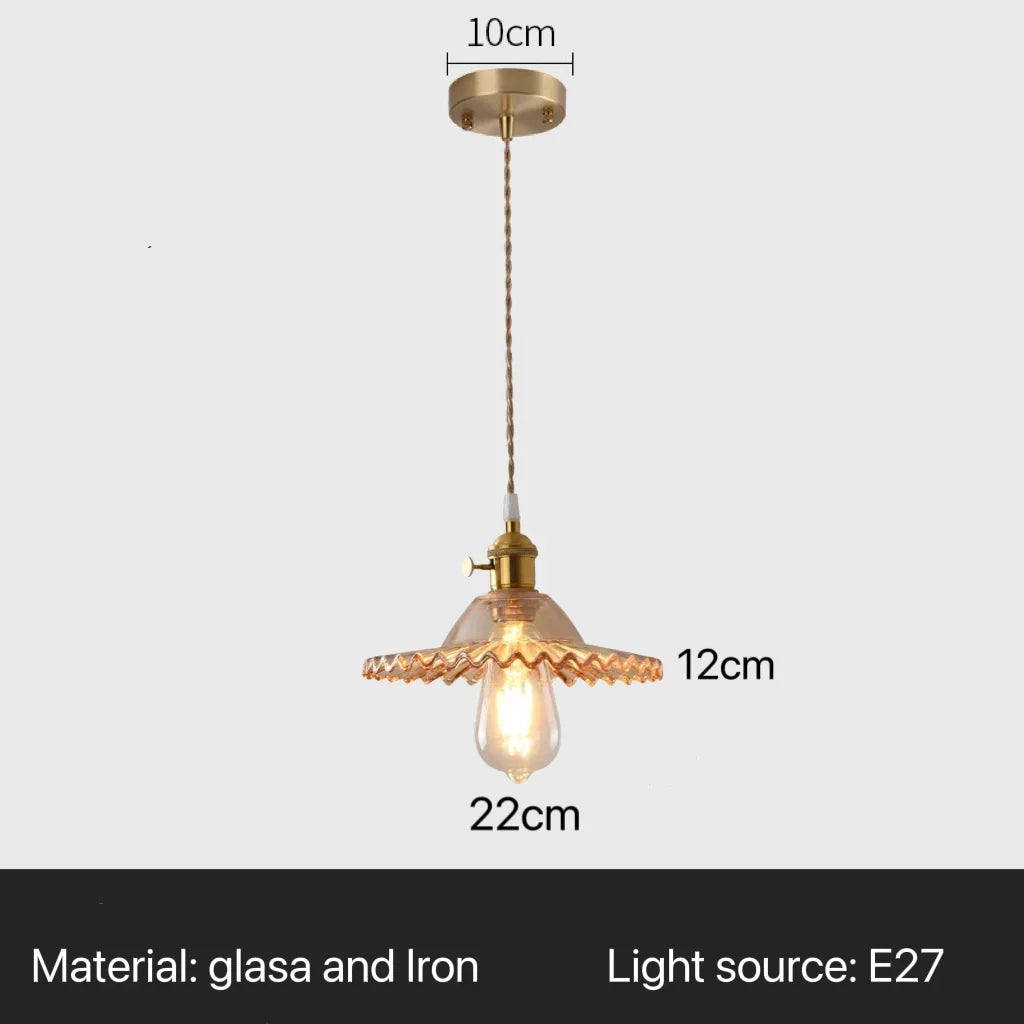 Nordic Flower Glass Pendant Chandeliers for Restaurant Cafe Hotel Decoration