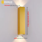 Gold LED Wall Lamp 96V 220V IP67 Waterproof Outdoor Sconce Light