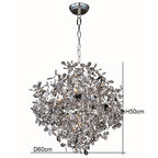 Nordic Chrome Crystal Pendant Lamp for Elegant Home Décor