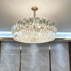 Crystal Chandelier: Modern Elegant Lighting for Living Room, Bedroom, Kitchen