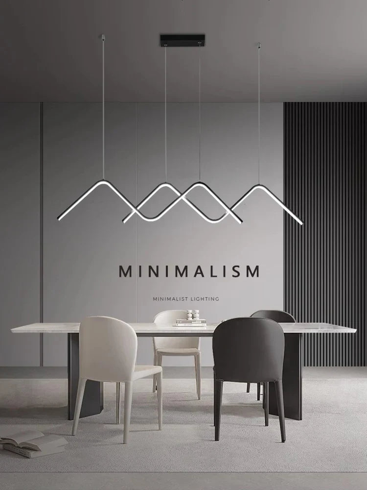 Geometric LED Pendant Lights Modern Minimalist Chandelier Lighting