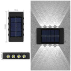 Solar Wall Lamp: Outdoor Waterproof Up/Down Lighting for Garden, Street, Landscape, Balcony