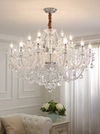Crystal Chandelier LED Candle K9 Crystal Lamp for Living Dining Bedroom Shop