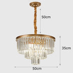 Crystal Chandelier Stair Pendant Light Interior Lighting for Modern Home Decor