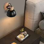 Nordic Macaroon Wooden Wall Light, Modern E27 LED Sconce for Bedroom & Living Room by Afralia™