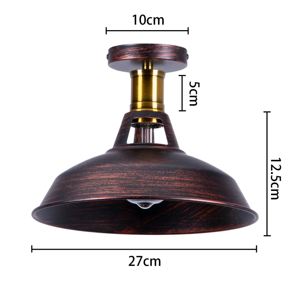 Vintage Industrial LED Metal Ceiling Chandelier Loft Decor E27 Light