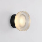Elegant Glass LED Wall Sconce for Luxury Lighting in Bedroom and Aisle