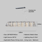 Luxury Glass Pendant Chandelier - Modern Minimalist Living Room Lighting Fixtures
