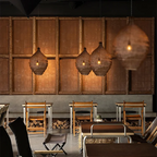 Mesh Pendant Light: Modern Irregular Shapes Kitchen Island Suspension Lighting