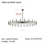 Minimalist LED Ceiling Chandelier for Living Dining Room Decor