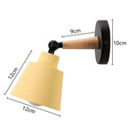 Wood Wall Sconce LED Light Modern Nordic Style Bedroom Home Decor Lighting