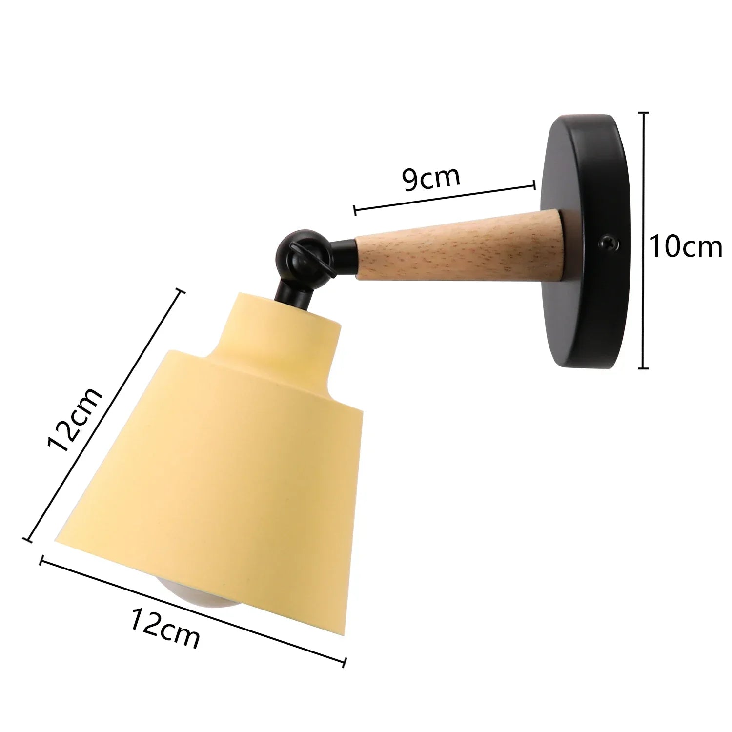 Wood Wall Sconce LED Light Modern Nordic Style Bedroom Home Decor Lighting