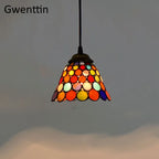 Tiffany Style Stained Glass Pendant Chandelier for Home Lighting