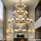 Luxury Crystal Chandelier Dining Living Room Bedroom Pendant Lamp