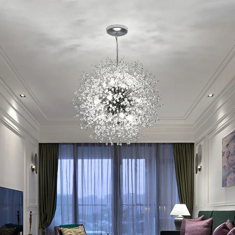 Dandelion Chandelier LED Pendant Lamp for Dining Room, Bedroom, Shops