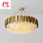 Stainless Steel Crystal Pendant Chandelier for Modern Luxury Indoor Lighting