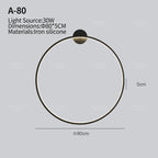 Round LED Wall Lamps for Bedroom & Living Room Decor