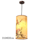 Antique Wood Pendant Lights for Dining Room, LED Living Room Decor Lighting Fixtures