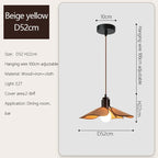 Wabi Sabi Fabric Chandelier Pendant Lights for Dining Tea Room Lighting