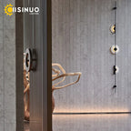 LED Marble Wall Lights - Black Metal Sconces for Living Room, Stairs & Aisle