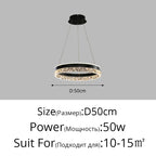 LED Chandelier Pendant Light with Remote Control for Home Decor