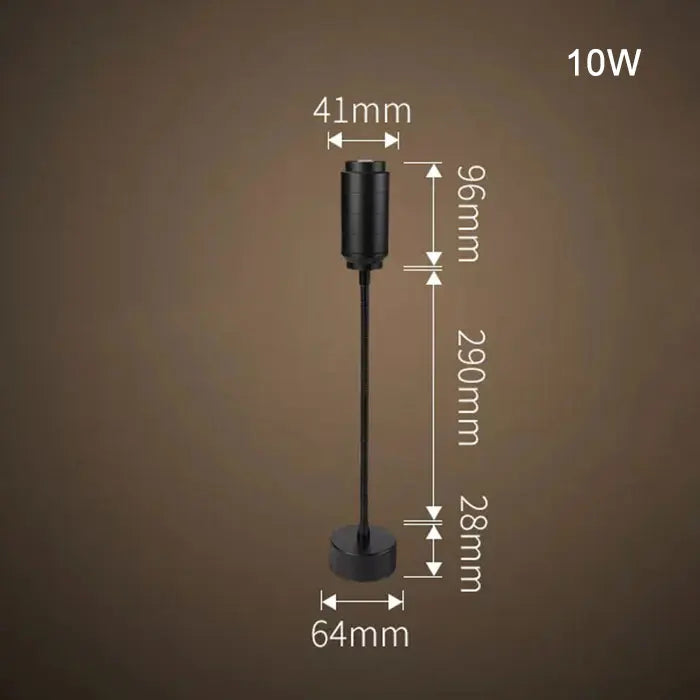 Zoomable Gooseneck Track Light for Gallery and Shop Ceiling Lighting