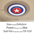 Kids LED Cartoon Ceiling Light | Boys Girls Bedroom Decor Lamps